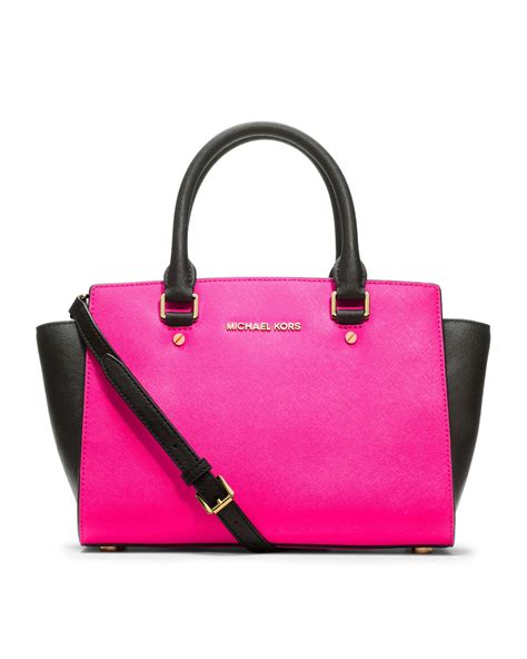 michael kors selma medium neon pink|Selma Medium Color.